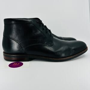 Rockport Men's Dustyn Black Waterproof Leather Chukka Boots CH1991 Size 14